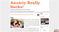 Desktop Screenshot of anxietyreallysucks.com