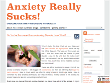 Tablet Screenshot of anxietyreallysucks.com